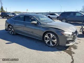 2022 Audi A7 Prestige with VIN WAUV2BF22NN066481, listed as a Copart auction lot 46341035 with 35,827 mi miles and Salvage Title. Bid and sale history available at carsss.com. Image 4.