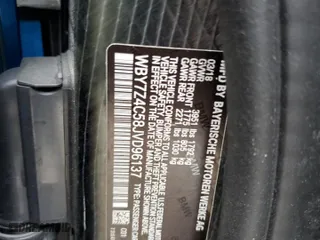 2018 BMW i3 with VIN WBY7Z4C58JVD96137, listed as a Copart auction lot 45756143 with 56,203 mi miles. Bid and sale history available at carsss.com. Image 13.