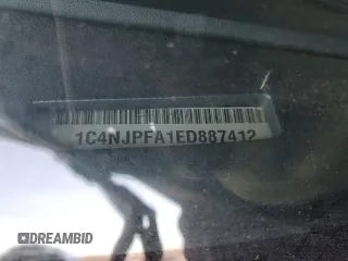 2014 Jeep Patriot Latitude with VIN 1C4NJPFA1ED887412, listed as a Copart auction lot 44214345 with 78,374 mi miles and Salvage Title. Bid and sale history available at carsss.com. Image 13.