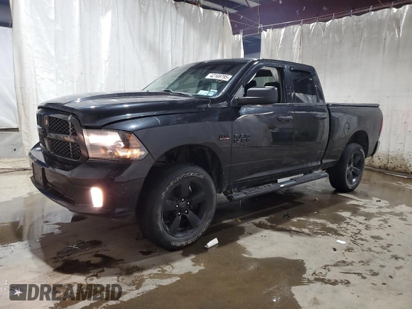 2018 Ram 1500 Express with VIN 1C6RR7FT9JS351039, listed as a Copart auction lot 42169795 with 131,168 mi miles and Salvage Title. Bid and sale history available at carsss.com. Image 1.