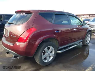2005 Nissan Murano SL with VIN JN8AZ08W85W435151, listed as a IAAI auction lot 41077675 with 142,629 mi miles. Bid and sale history available at carsss.com. Image 4.