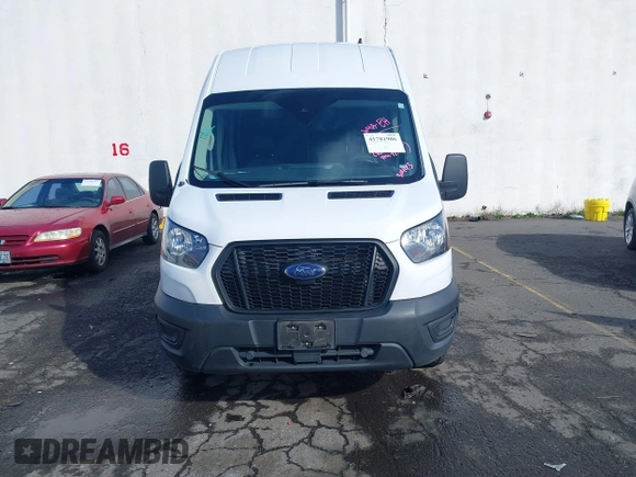 2023 Ford Transit Cargo with VIN 1FTBR3U88PKA07731, listed as a IAAI auction lot 41781986 with 37,044 mi miles and . Bid and sale history available at DreamBid. Image 12.
