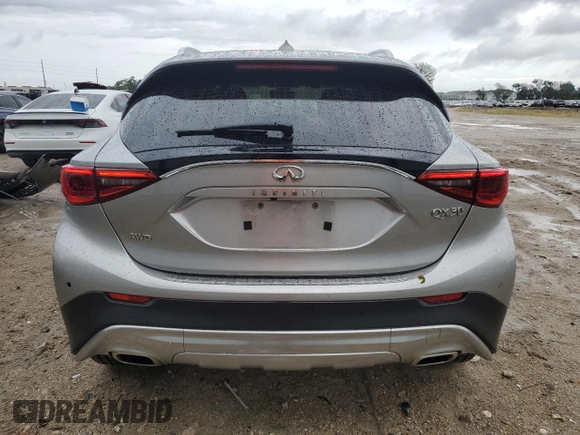 2017 Infiniti QX30 Premium with VIN SJKCH5CR6HA025128, listed as a Copart auction lot 55146374 with 92,547 mi miles and Salvage Title. Bid and sale history available at carsss.com. Image 6.