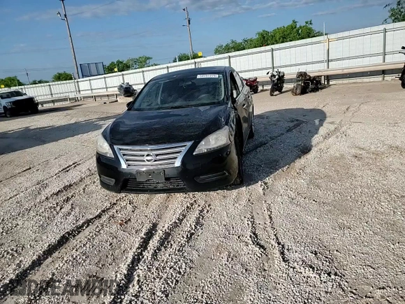 2015 Nissan Sentra SV with VIN 3N1AB7AP6FY285047, listed as a Copart auction lot 54151275 with 104,978 mi miles and Salvage Title. Bid and sale history available at DreamBid. Image 13.