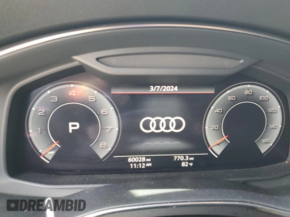 2019 Audi A7 Premium Plus with VIN WAUR2AF24KN052945, listed as a Copart auction lot 45858584 with 60,028 mi miles. Bid and sale history available at carsss.com. Image 9.