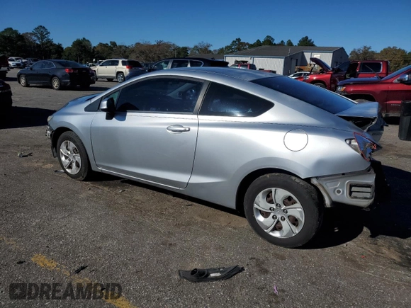 2013 Honda Civic Cpe LX with VIN 2HGFG3B53DH517358, listed as a Copart auction lot 84302714 with 153,845 mi miles and Salvage Title. Bid and sale history available at carsss.com. Image 2.