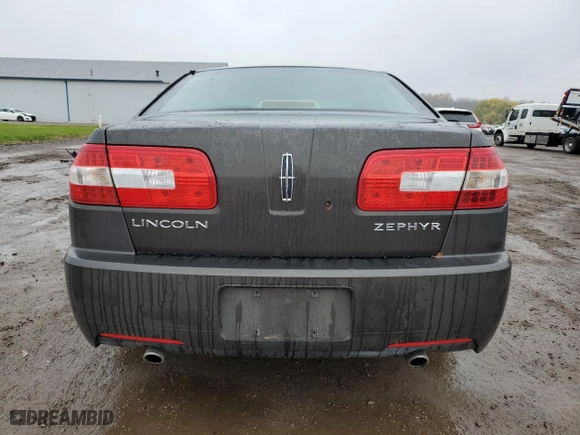 2006 Lincoln Zephyr with VIN 3LNHM26186R623924, listed as a Copart auction lot 81586784 with 81,560 mi miles and Salvage Title. Bid and sale history available at carsss.com. Image 6.