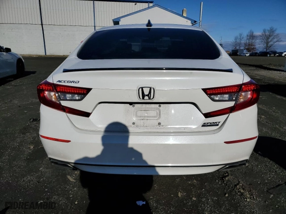 2022 Honda Accord Sedan Sport SE with VIN 1HGCV1F46NA072094, listed as a Copart auction lot 84926134 with 37,126 mi miles and Salvage Title. Bid and sale history available at carsss.com. Image 6.