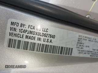 2020 Jeep Cherokee Limited z VIN 1C4PJMDX0LD627840, wystawiony jako IAAI lot #42064116 z przebiegiem 65 092 mil mil oraz . Historia ofert i sprzedaży dostępna na DreamBid. Obrazek 9.