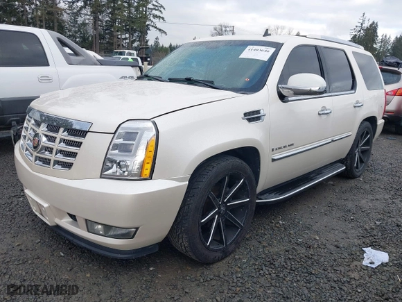 2009 Cadillac Escalade with VIN 1GYFK13219R153545, listed as a IAAI auction lot 41403646 with 148,467 mi miles. Bid and sale history available at carsss.com. Image 17.