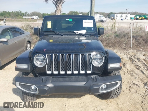 2021 Jeep Wrangler Unlimited Sahara with VIN 1C4HJXEG3MW536507, listed as a IAAI auction lot 41601893 with 51,214 mi miles and . Bid and sale history available at DreamBid. Image 12.