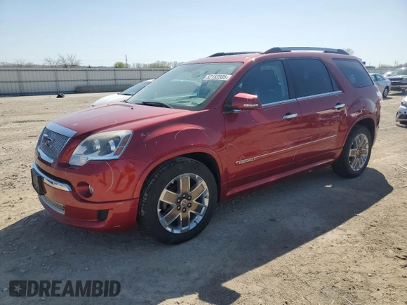 2012 GMC Acadia Denali with VIN 1GKKVTED5CJ191442, listed as a Copart auction lot 52153505 with 136,854 mi miles and Salvage title. Bid and sale history available at DreamBid. Image 1.