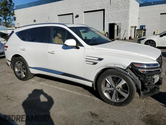2023 Genesis GV80 z VIN KMUHBDSB1PU114284, wystawiony jako Copart lot #85331914 z przebiegiem 73 334 mil mil oraz Szkoda całkowita • Salvage title. Historia ofert i sprzedaży dostępna na DreamBid. Obrazek 4.