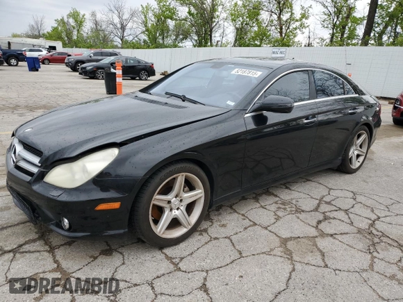 2009 Mercedes-Benz CLS-Class 5.5L with VIN WDDDJ72X69A143811, listed as a Copart auction lot 52187815 with 0 mi miles and Clean Title. Bid and sale history available at carsss.com. Image 1.