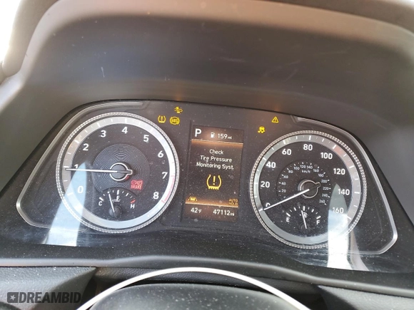2022 Hyundai Sonata SEL with VIN KMHL64JAXNA218096, listed as a Copart auction lot 42692525 with 47,112 mi miles and Salvage Title. Bid and sale history available at carsss.com. Image 9.