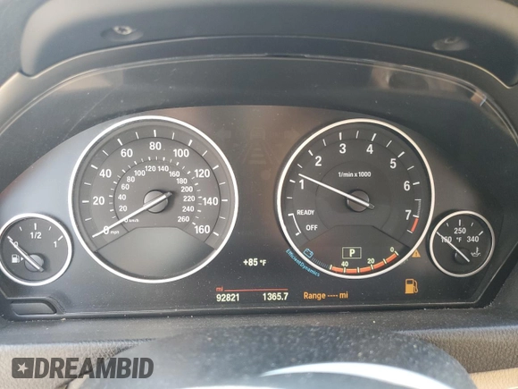 2015 BMW 3 Series 328i xDrive with VIN WBA3B5C59FP653564, listed as a Copart auction lot 64702115 with 92,821 mi miles and Salvage title. Bid and sale history available at DreamBid. Image 9.