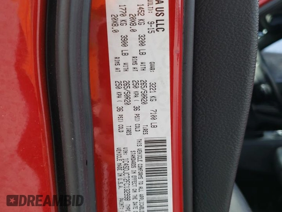 2015 Dodge Durango R/T with VIN 1C4SDJCT2FC132998, listed as a Copart auction lot 43285075 with 134,031 mi miles and Salvage Title. Bid and sale history available at carsss.com. Image 15.