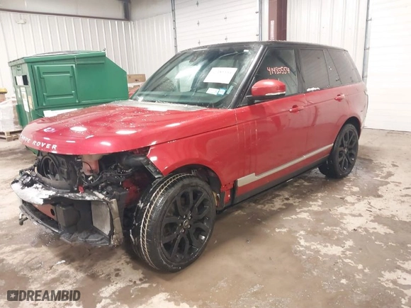 2015 Land Rover Range Rover Supercharged with VIN SALGS2TF4FA235162, listed as a IAAI auction lot 41485554 with NaN miles. Bid and sale history available at carsss.com. Image 2.
