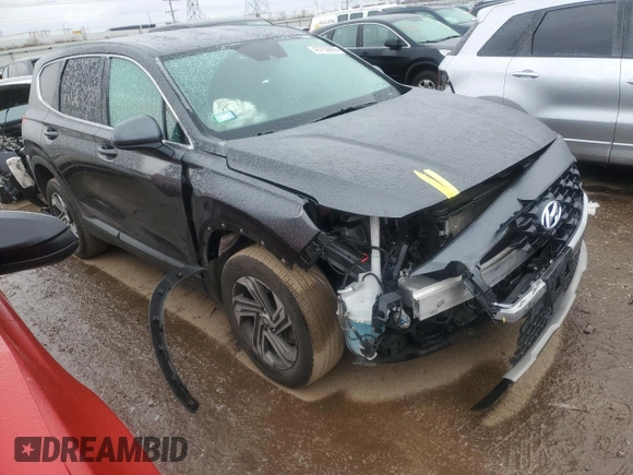 2023 Hyundai Santa Fe SE with VIN 5NMS1DAJ8PH606564, listed as a Copart auction lot 43763605 with 28,326 mi miles and Salvage Title. Bid and sale history available at carsss.com. Image 4.