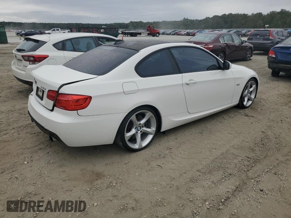 2012 BMW 3 Series 335i with VIN WBAKG7C58CE803258, listed as a Copart auction lot 71809764 with 73,376 mi miles and Salvage Title. Bid and sale history available at carsss.com. Image 3.