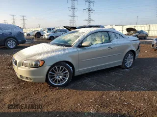 2006 Volvo C70 with VIN YV1MC68286J005932, listed as a Copart auction lot 85316554 with 118,663 mi miles and Salvage Title. Bid and sale history available at carsss.com. Image 1.