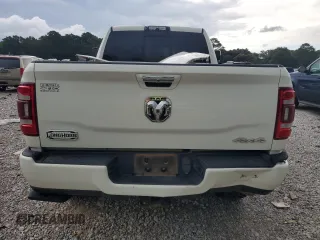 2020 Ram 2500 Longhorn with VIN 3C6UR5GL8LG147355, listed as a Copart auction lot 59675815 with 53,147 mi miles and Salvage title. Bid and sale history available at DreamBid. Image 6.