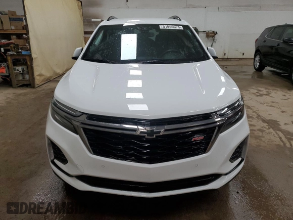 2022 Chevrolet Equinox RS with VIN 3GNAXMEV8NS120941, listed as a Copart auction lot 51056075 with 50,197 mi miles and Non Repairable. Bid and sale history available at DreamBid. Image 5.