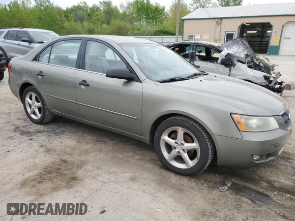 2007 Hyundai Sonata GLS with VIN 5NPET46C67H294247, listed as a Copart auction lot 54448745 with 217,280 mi miles and Clean Title. Bid and sale history available at DreamBid. Image 4.