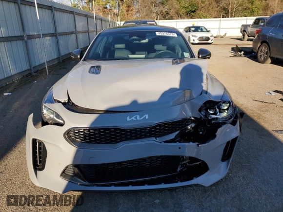 2023 Kia Stinger GT2 with VIN KNAE55LC9P6131538, listed as a Copart auction lot 45376575 with 13,866 mi miles and Salvage Title. Bid and sale history available at DreamBid. Image 5.