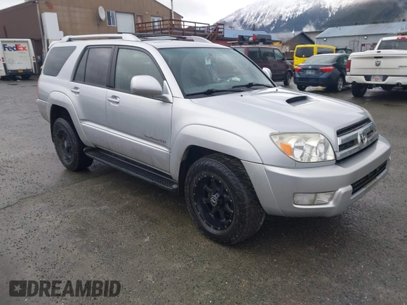 2004 Toyota 4Runner SR5 with VIN JTEBU14R240023681, listed as a IAAI auction lot 41870146 with 214,015 mi miles and . Bid and sale history available at DreamBid. Image 1.