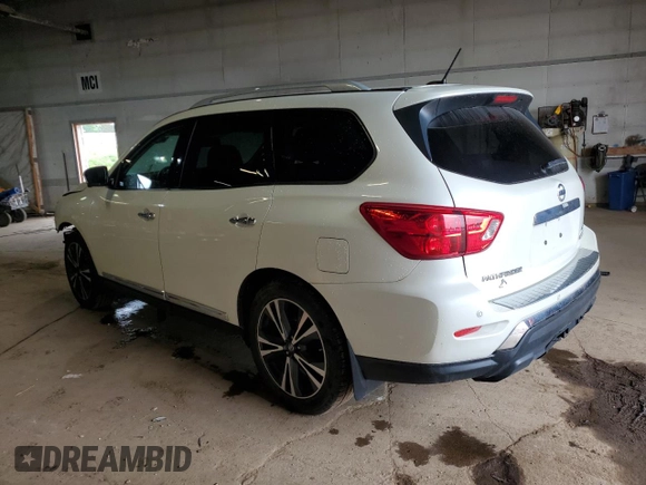 2017 Nissan Pathfinder Platinum with VIN 5N1DR2MM8HC910274, listed as a Copart auction lot 61446335 with 109,094 mi miles and Clean title. Bid and sale history available at DreamBid. Image 2.