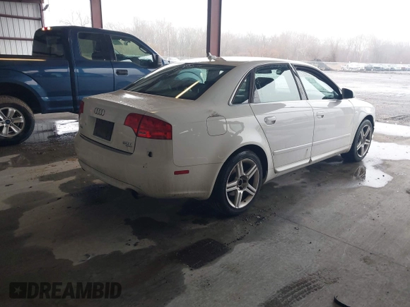 2008 Audi A4 2.0T with VIN WAUDF78E78A083261, listed as a IAAI auction lot 41529156 with 102,319 mi miles. Bid and sale history available at carsss.com. Image 4.
