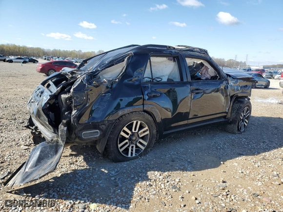 2014 Toyota 4Runner SR5 with VIN JTEZU5JR9E5065506, listed as a Copart auction lot 60133174 with 0 mi miles and Salvage Title. Bid and sale history available at carsss.com. Image 3.
