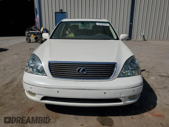 2003 Lexus LS 430 with VIN JTHBN30F130106203, listed as a Copart auction lot 52735745 with 179,658 mi miles and Salvage Title. Bid and sale history available at DreamBid. Image 5.