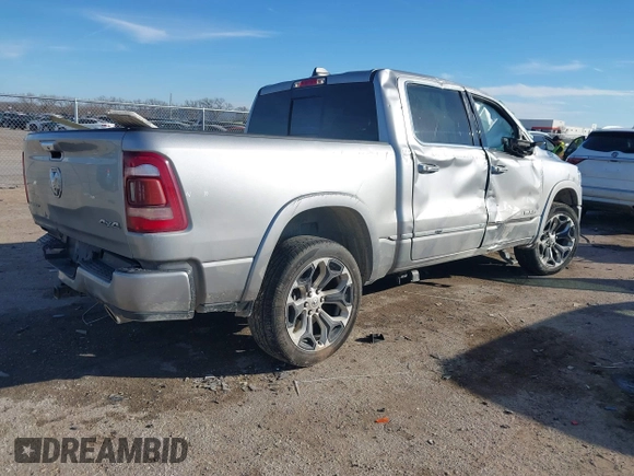 2020 Ram 1500 Limited with VIN 1C6SRFHT9LN418071, listed as a IAAI auction lot 41351897 with 1 mi miles. Bid and sale history available at carsss.com. Image 4.