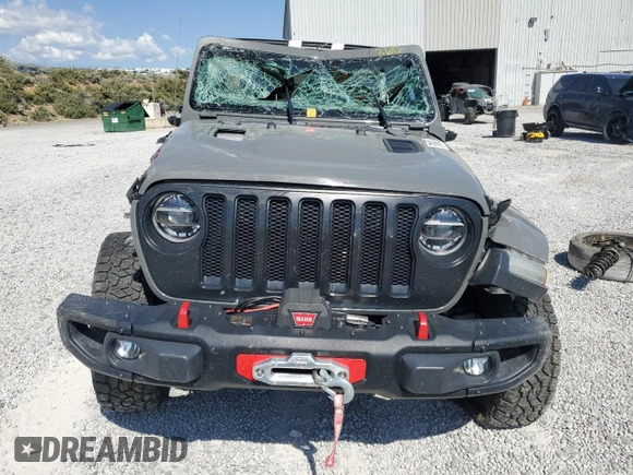 2020 Jeep Wrangler Unlimited Rubicon with VIN 1C4HJXFG4LW334160, listed as a Copart auction lot 59486435 with Not provided miles and Salvage title. Bid and sale history available at DreamBid. Image 5.