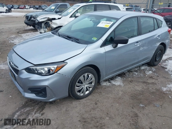 2018 Subaru Impreza with VIN 4S3GTAA65J1740704, listed as a IAAI auction lot 41723889 with 53,679 mi miles. Bid and sale history available at carsss.com. Image 2.