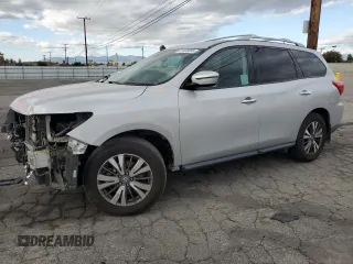 2017 Nissan Pathfinder S with VIN 5N1DR2MN4HC912516, listed as a Copart auction lot 47808895 with 63,367 mi miles and Salvage title. Bid and sale history available at DreamBid. Image 1.