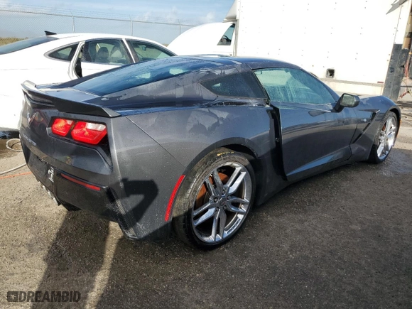 2014 Chevrolet Corvette Stingray Z51 2LT with VIN 1G1YK2D74E5102694, listed as a Copart auction lot 74066024 with 0 mi miles and Non Repairable. Bid and sale history available at carsss.com. Image 3.