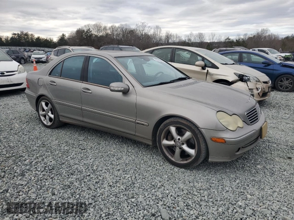 2004 Mercedes-Benz C 230 Kompressor with VIN WDBRF40J24F535886, listed as a Copart auction lot 85705154 with 145,446 mi miles and Salvage Title. Bid and sale history available at DreamBid. Image 4.