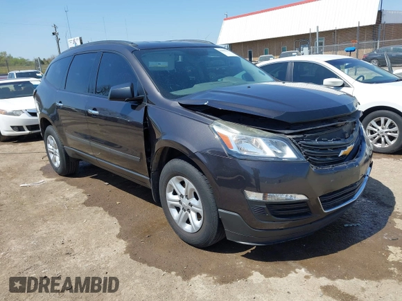 2017 Chevrolet Traverse LS with VIN 1GNKRFKD0HJ330896, listed as a IAAI auction lot 42005893 with 81,794 mi miles and . Bid and sale history available at DreamBid. Image 1.