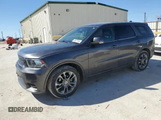 2019 Dodge Durango GT Plus with VIN 1C4RDHDG7KC824435, listed as a Copart auction lot 48637995 with 105,543 mi miles and Salvage Title. Bid and sale history available at carsss.com. Image 1.