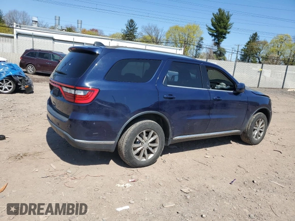 2017 Dodge Durango SXT with VIN 1C4RDJAG6HC937460, listed as a Copart auction lot 53432745 with 135,383 mi miles and Salvage Title. Bid and sale history available at DreamBid. Image 3.