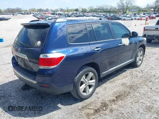 2012 Toyota Highlander Limited with VIN 5TDYK3EH0CS072699, listed as a IAAI auction lot 41861645 with 183,815 mi miles and . Bid and sale history available at DreamBid. Image 4.