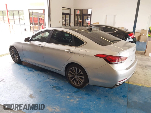 2015 Hyundai Genesis 3.8L z VIN KMHGN4JE3FU049868, wystawiony jako IAAI lot #42361465 z przebiegiem 168 080 mil mil oraz . Historia ofert i sprzedaży dostępna na DreamBid. Obrazek 3.