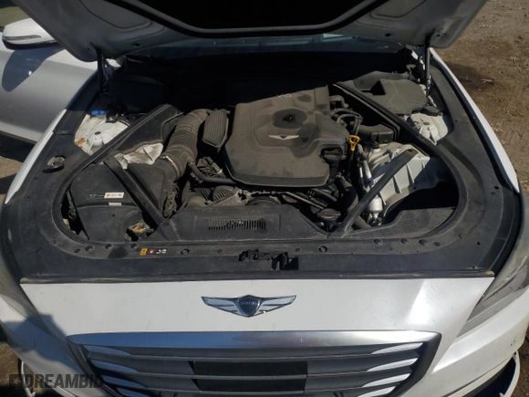 2017 Genesis G80 3.8L with VIN KMHGN4JE0HU177570, listed as a Copart auction lot 53614145 with 186,184 mi miles and Clean Title. Bid and sale history available at carsss.com. Image 11.