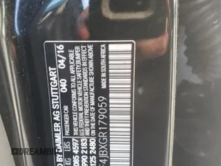 2016 Mercedes-Benz C 300 with VIN WDDWF4JBXGR179059, listed as a Copart auction lot 81296694 with Not provided miles and Salvage title. Bid and sale history available at DreamBid. Image 12.