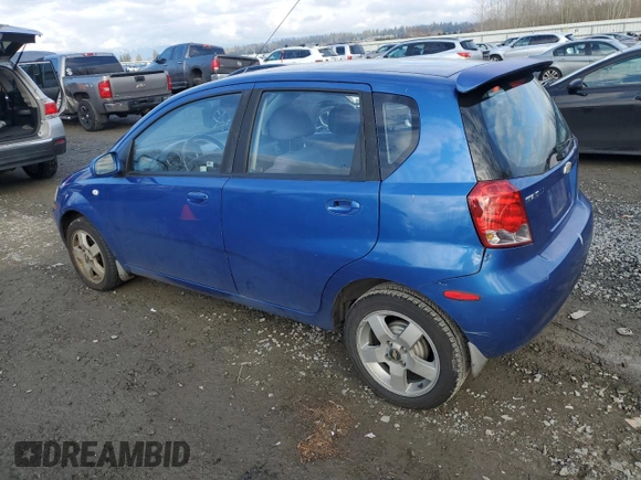 2006 Chevrolet Aveo LT with VIN KL1TG66696B590159, listed as a Copart auction lot 45718405 with 77,786 mi miles and Salvage title. Bid and sale history available at DreamBid. Image 2.