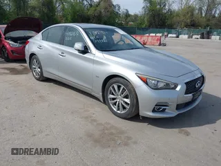 2017 Infiniti Q50 Premium z VIN JN1EV7AR5HM833829, wystawiony jako IAAI lot #41921614 z przebiegiem 92 807 mil mil oraz . Historia ofert i sprzedaży dostępna na DreamBid. Obrazek 1.