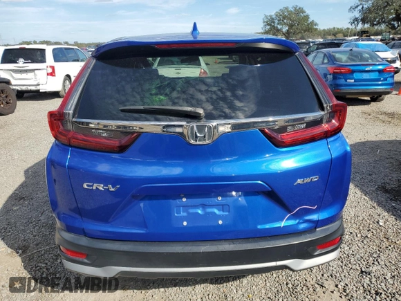 2021 Honda CR-V EX with VIN 7FARW2H59ME002309, listed as a Copart auction lot 42839245 with 54,357 mi miles and Non Repairable. Bid and sale history available at carsss.com. Image 6.